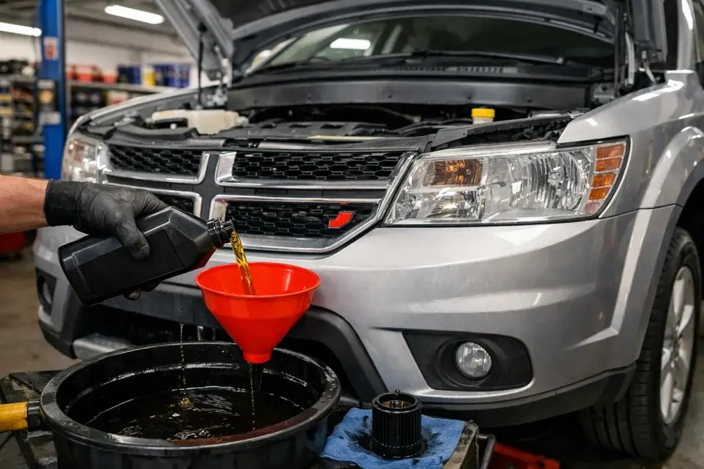 Dodge Journey масло в двигатель
