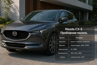 мазда сх 5 приборная панель обозначения