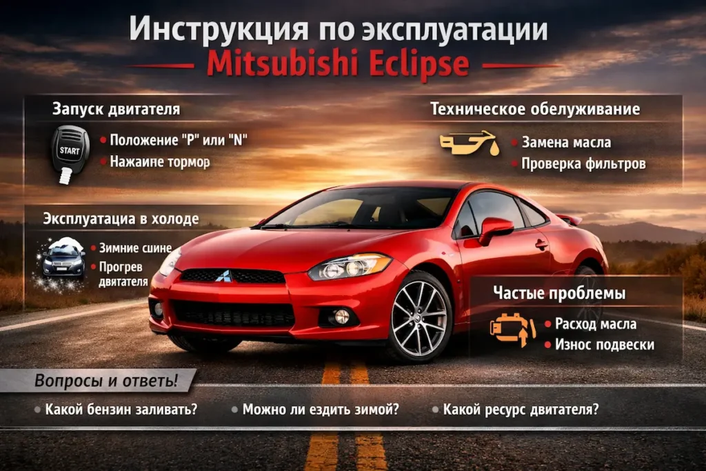 Мицубиши Эклипс инструкция по эксплуатации