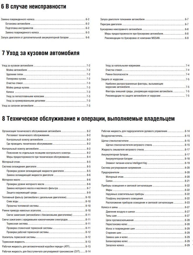 Руководство по эксплуатации Ниссан Мурано скачать
