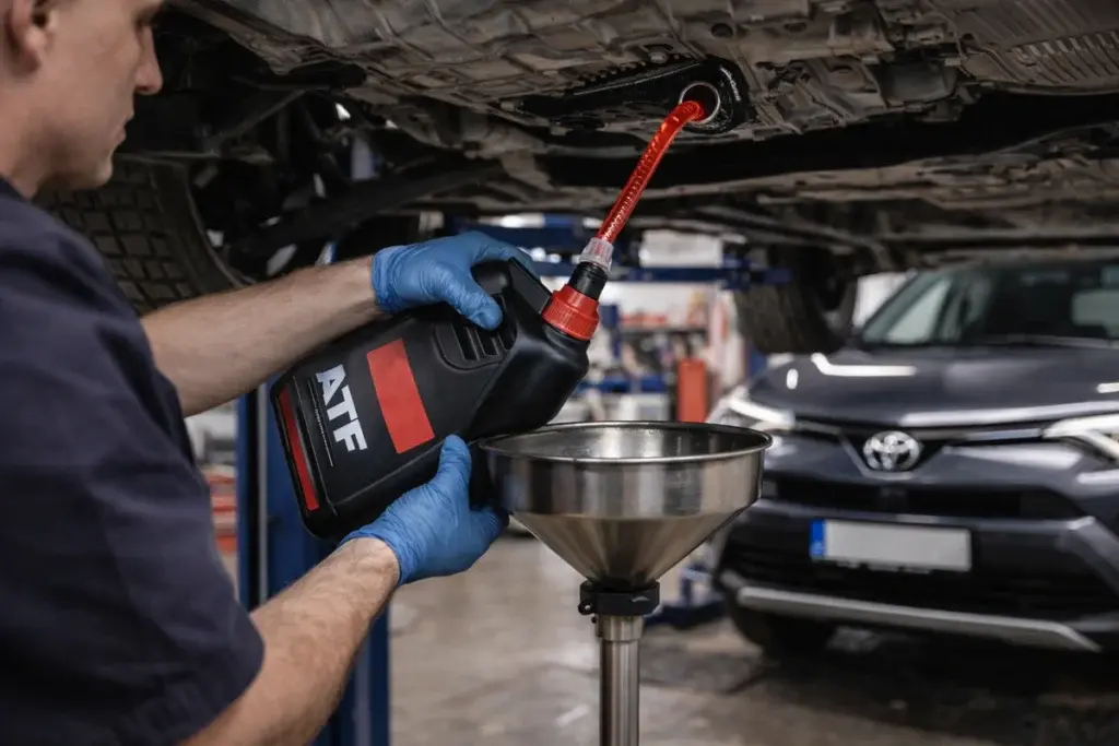 Toyota RAV4 масло АКПП